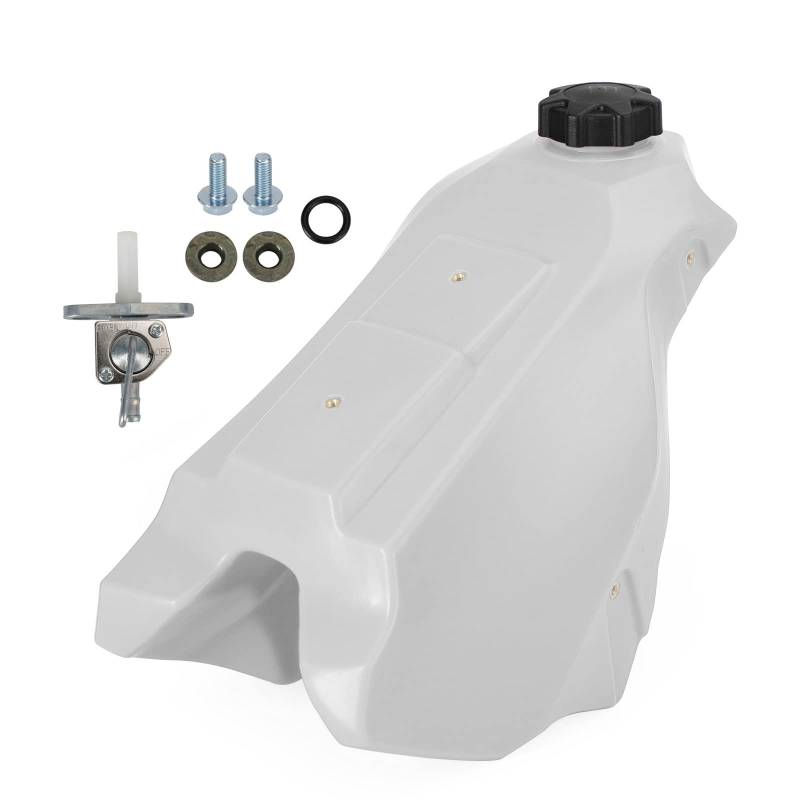 Areyourshop NEW Plastic Fuel Gas Tank White Fit für Honda CR500 CR 500 R CR500R 1989 - 2001 von Areyourshop