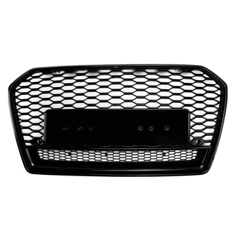 Areyourshop RS6 Style Honeycomb Mesh Front Grill Grille Fit for Audi A6 S6 C7 2016-2018 Black von Areyourshop