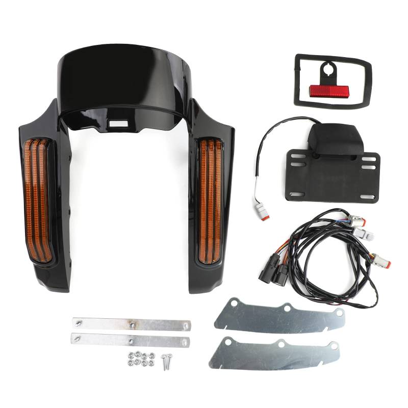 Areyourshop Rear Fender LED Light Fit for Touring Road King FLHR Street Glide FLHX von Areyourshop