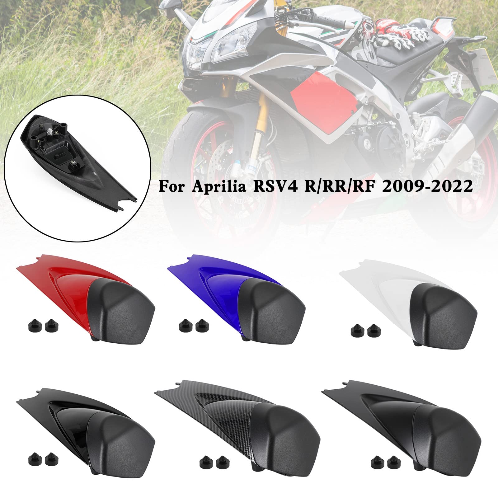 Areyourshop Rear Seat Cover Fairing Cowl Suitable for Aprilia RS4 RSV4 1000 2009-2022 von Areyourshop