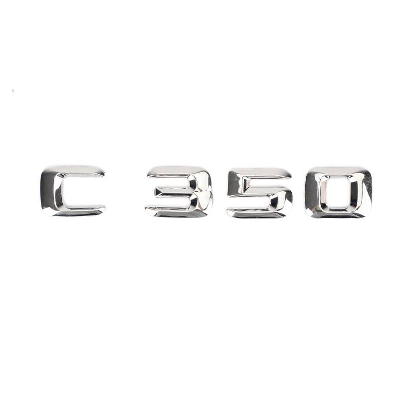 Areyourshop Rear Trunk Nameplate Emblem Abzeichen Aufkleber Decal für C350 Chrome von Areyourshop