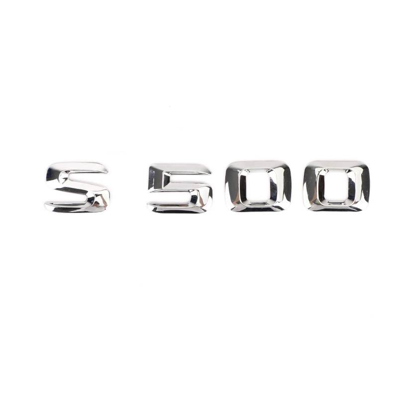 Areyourshop Rear Trunk Nameplate Emblem Abzeichen Aufkleber Decal für S500 Chrome von Areyourshop