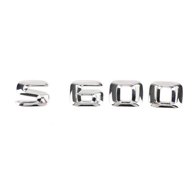 Areyourshop Rear Trunk Nameplate Emblem Abzeichen Aufkleber Decal für S600 Chrome von Areyourshop