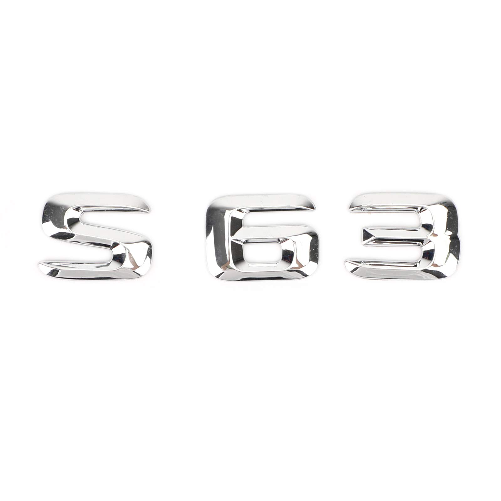 Areyourshop Rear Trunk Nameplate Emblem Abzeichen Aufkleber Decal für S63 Chrome von Areyourshop