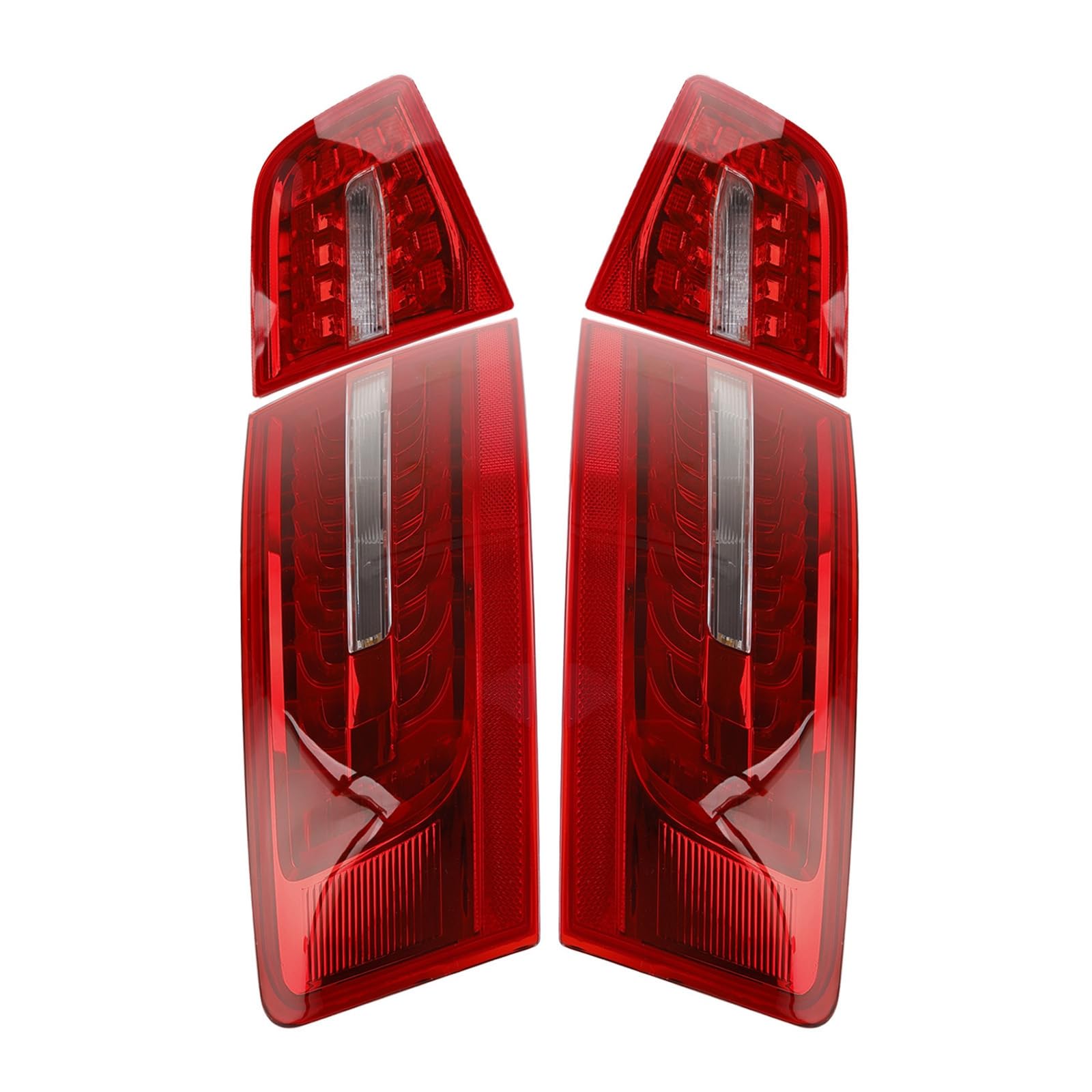 Areyourshop Rückleuchten 4pcs Inner+Outer Trunk LED Tail Light Fit for Lamp Fit for Audi A6 C6 Sedan 2009-2011 von Areyourshop