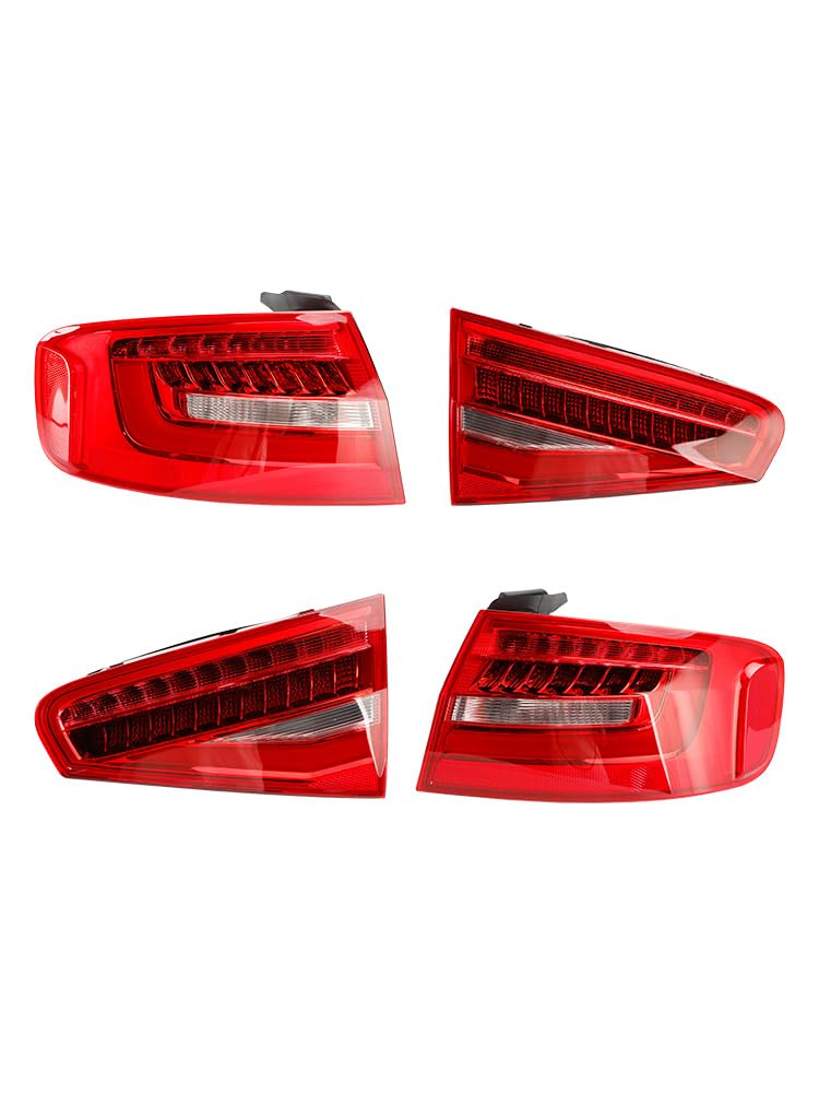 Areyourshop Rückleuchten 4pcs Rear Tail Light Fit for Lamp 8K5945093AC 4AC 5AC 6AC Fit for Audi A4 B8.5PA 2013-2016 von Areyourshop