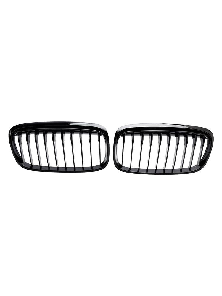 Areyourshop Schwarz Glanz Kühlergrill Nieren Doppelsteg Grill Fit für BMW 2Er F45 F46 2015-18 von Areyourshop