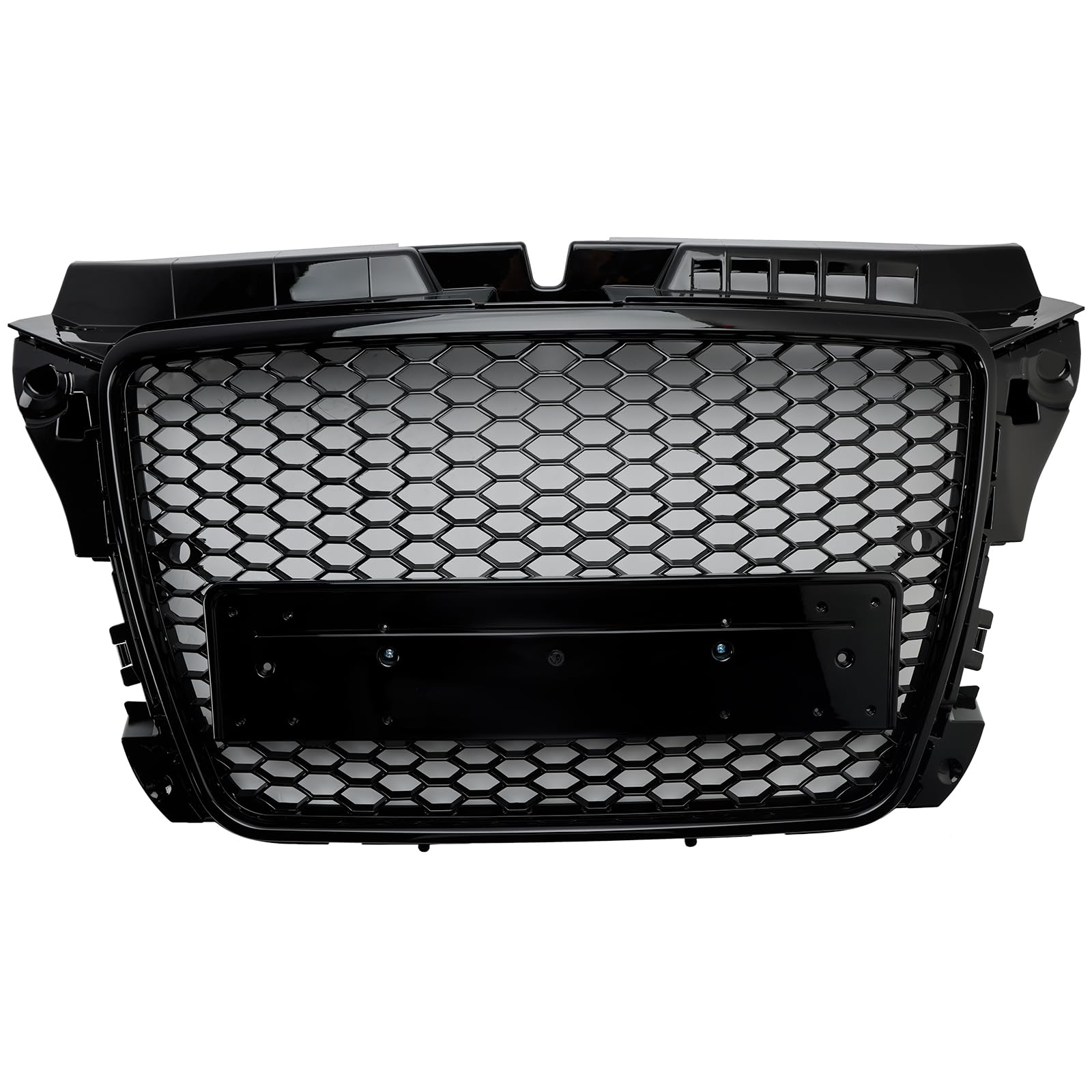 Areyourshop Schwarz Glanz Kühlergrill Wabengrill Fit für Audi A3 8P 2008-2013 Facelift RS3 von Areyourshop