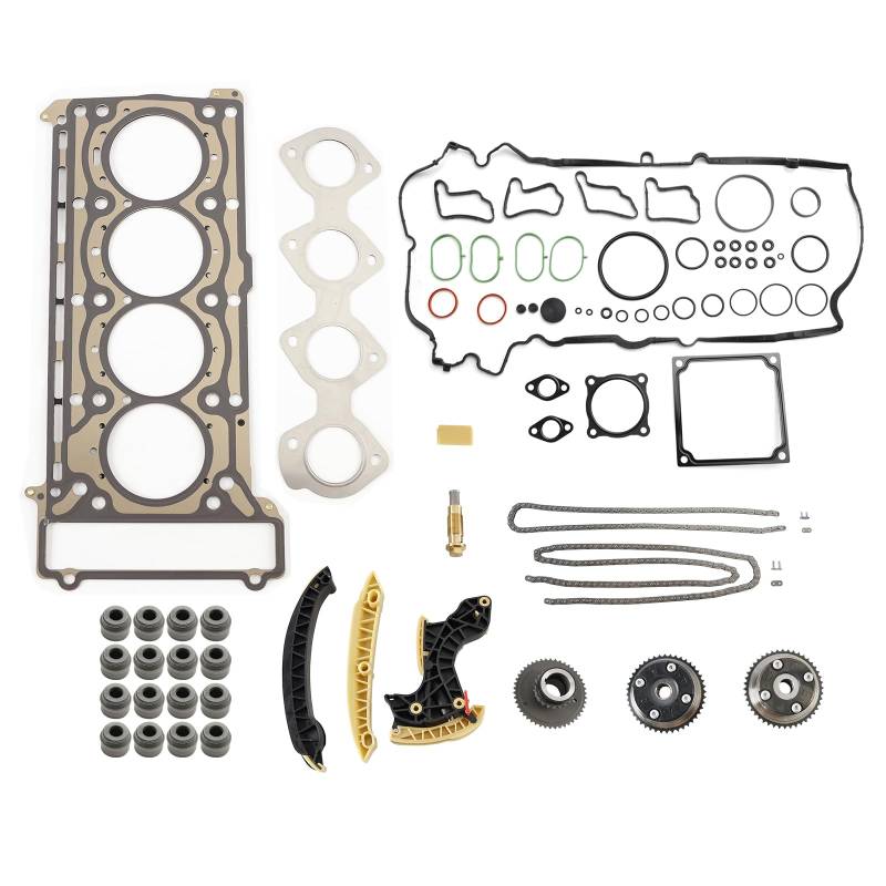 Areyourshop Timing Chain Kit & Camshaft Gears & Head gGasket Set Fit für Mercedes E-Class von Areyourshop