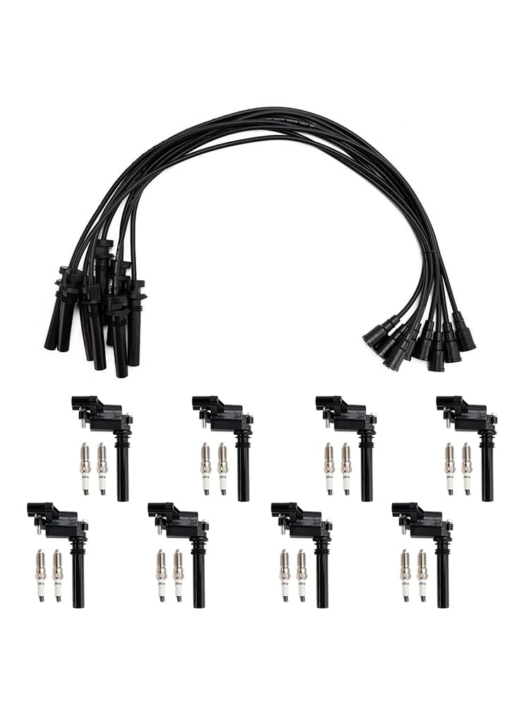 Areyourshop UF378 Ignition Coil+Spark Plug+Wire Set Fit for Dodge Ram 1500 2500 3500 5.7L V8 von Areyourshop