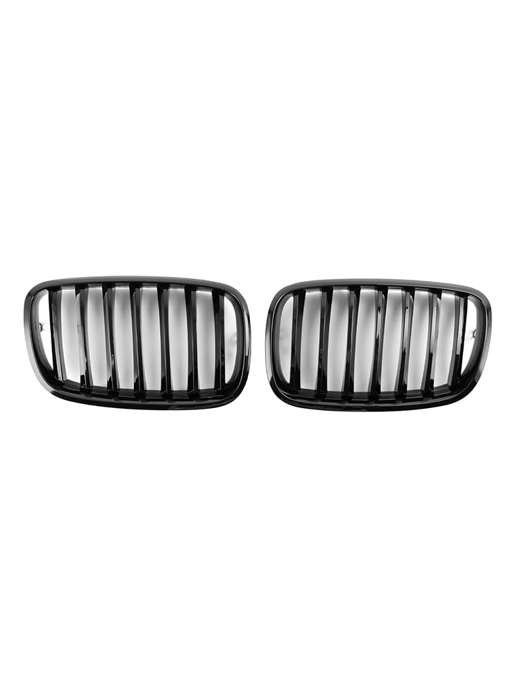 Frontgrill Fit für BMW X5/X6 E70/E71/E72 (2007-2014) – Glänzendes Schwarz, Kunststoff, Direkter Ersatz, Links & Rechts, Teilenummern 51137157687/51137305589 von Areyourshop