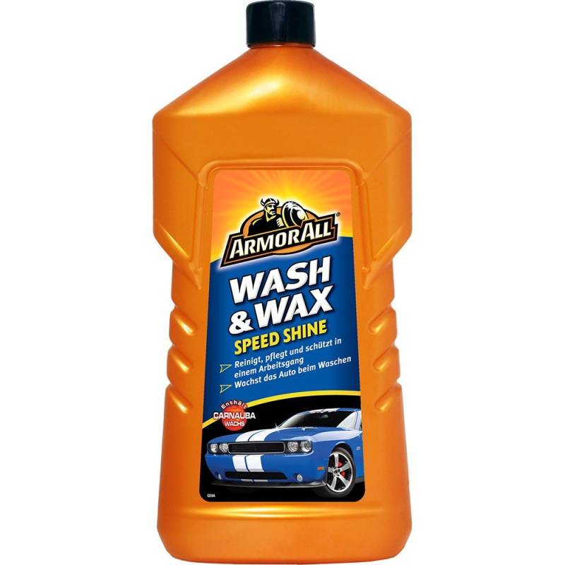 ARMOR ALL Wash & Wax Speed Shine 1.000 ml GAA24001GEO, Reinigung, Pflege und Schutz mit Carnaubawachs von Armor All