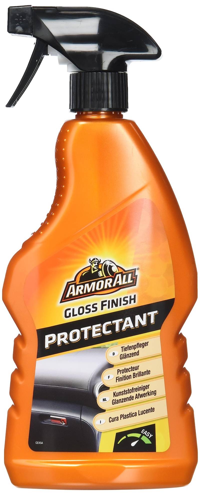 Armor All 10500L Kunststoff-Tiefenpfleger glänzend 500 ml für Vinyl, Gummi, behandeltes Leder, versiegeltes Holz u.v.m. von Armor All