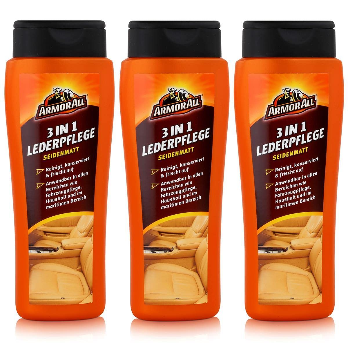 Armor All 3X 13255L 3 IN 1 LEDERPFLEGE LEDERMILCH 250ml von Armor All