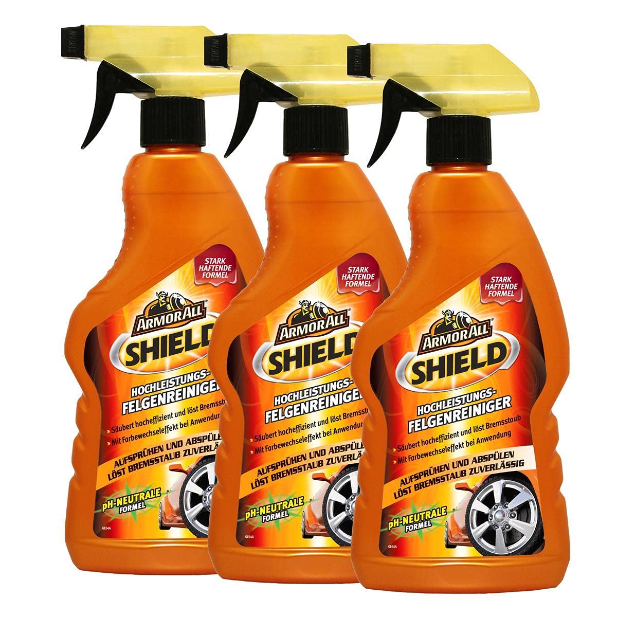 Armor All 3X 19500L Shield FELGENREINIGER BREMSSTAUBENTFERNER 500ml von Armor All