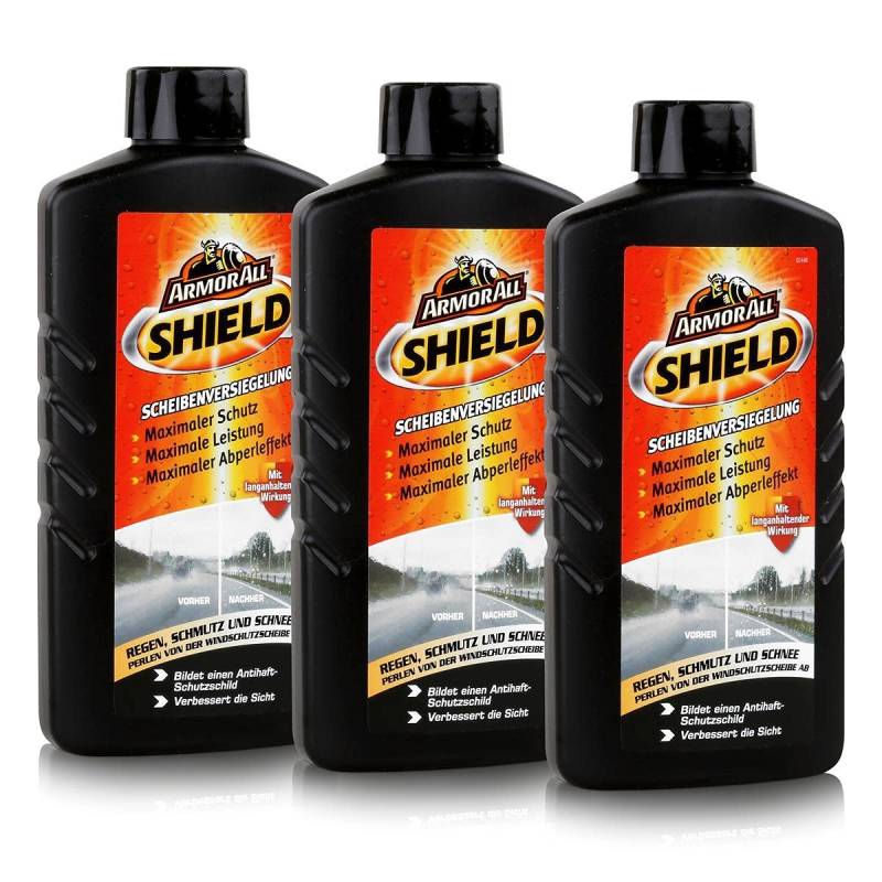 Armor All 3X 20200L Shield SCHEIBENVERSIEGELUNG REGENABWEISER 200ml von Armor All