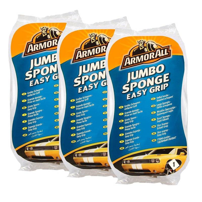 Armor All 3X 31518L GROSSER Schwamm Jumbo Sponge 1 Stück von Armor All