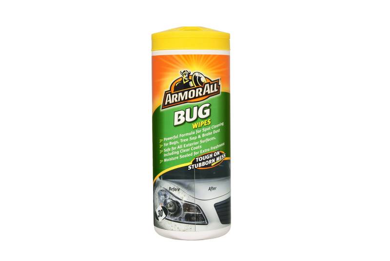 Armor All Bug Wipes, Auto Reinigungstücher, Außenflächen, 30 Tücher von Armor All