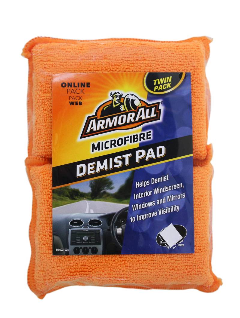 Armor All​ ArmorAll Mikrofaser-Demist Pad (Doppelpack, exklusiv online), Orange von Armor All