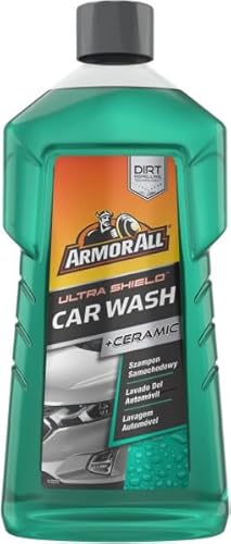 Armor All Ultra Plus Ceramic Coating Autoshampoo 1L, Autowaschanlage und -politur, Formel mit dreifach wirkender Keramikbeschichtung für EIN sauberes und glänzendes Auto von Armor All