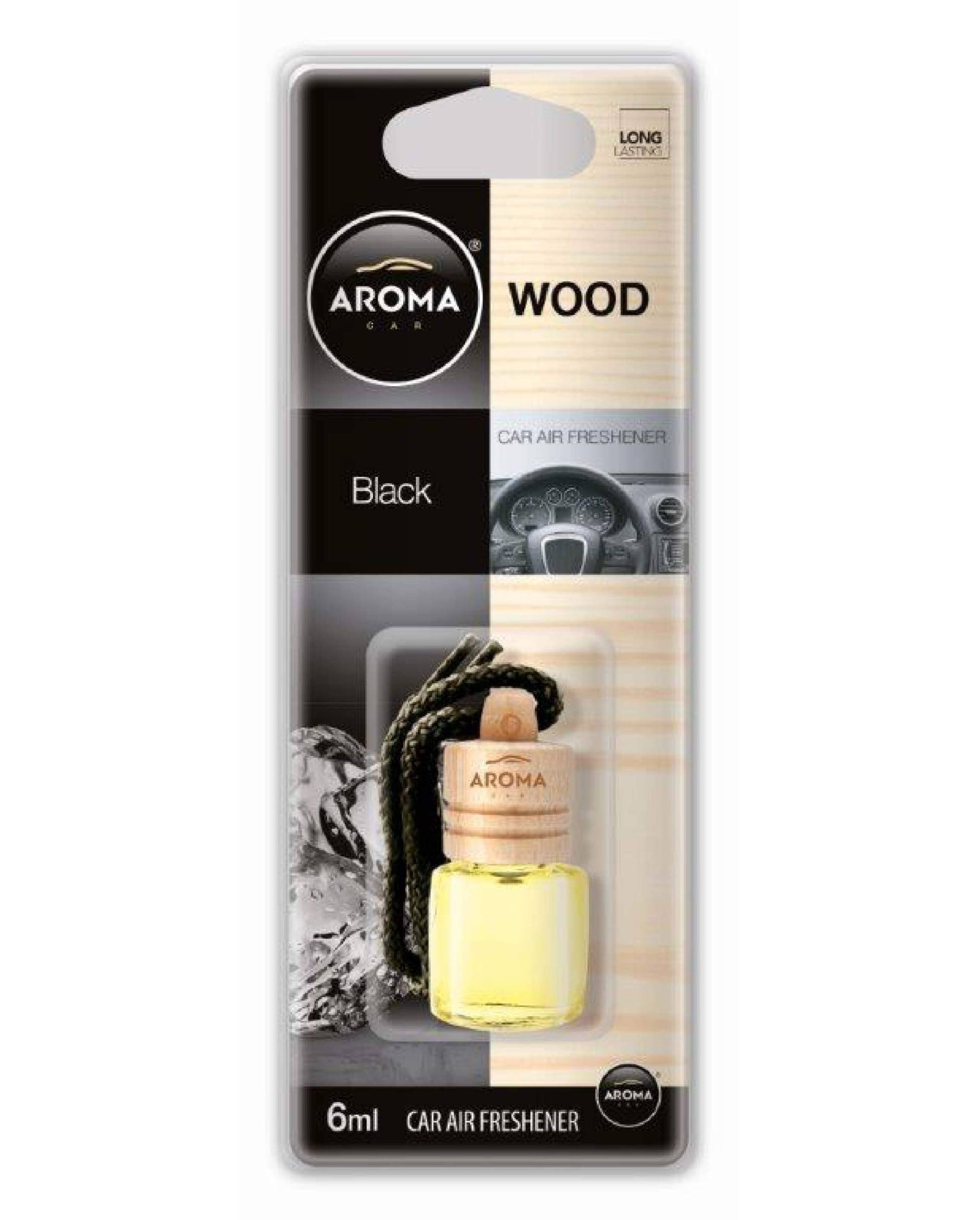 Aroma car WOODBlack Lufterfrischer, 24,5 mm, 18,5 mm, 19 mm von Aroma Car