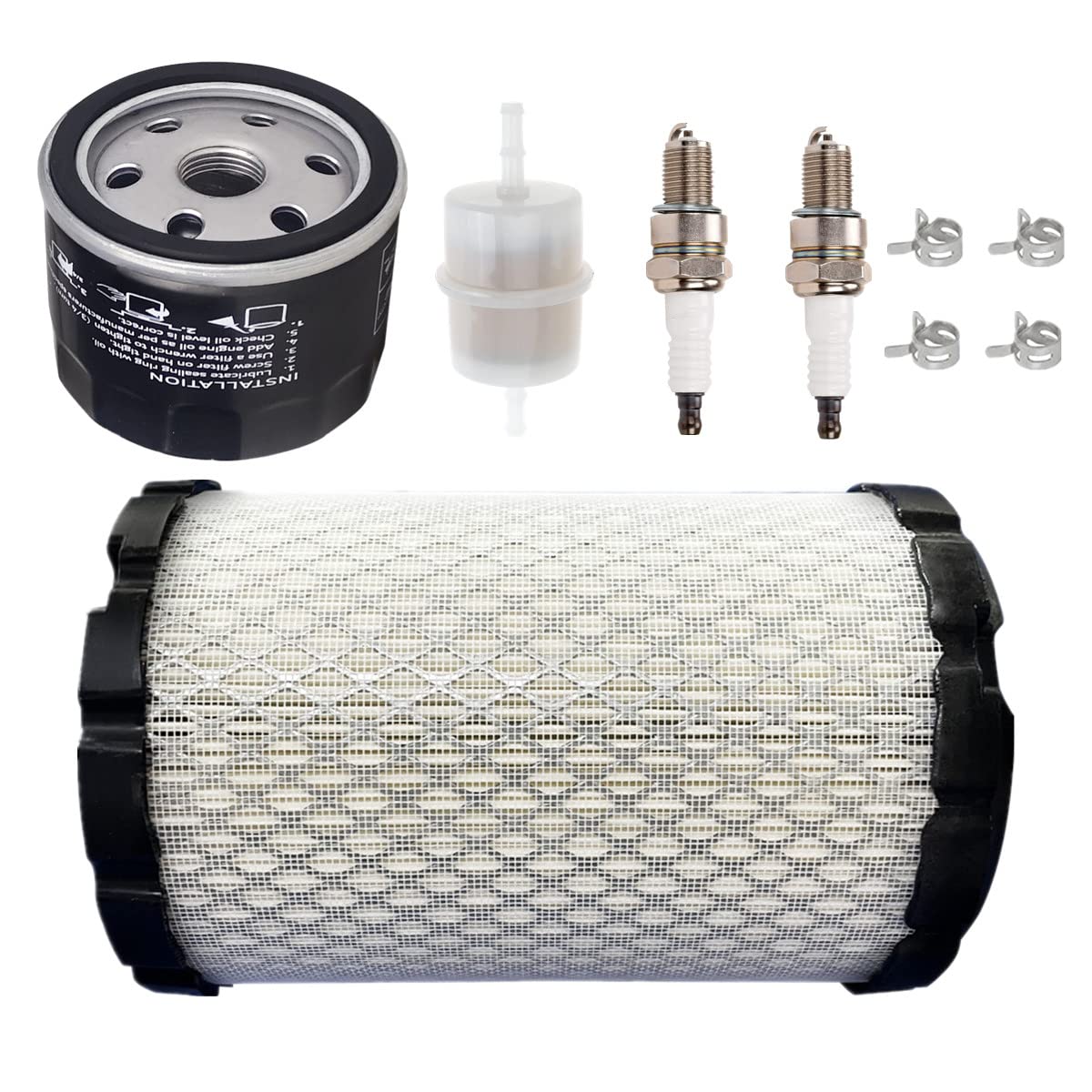 Arpisziv 11029-0034 Luftfilter 49065-7007 Ölfilter Tune Up Kit passend für Kawasaki FT730 FT651V FT691V FT730V 4-Takt-Motor von Arpisziv