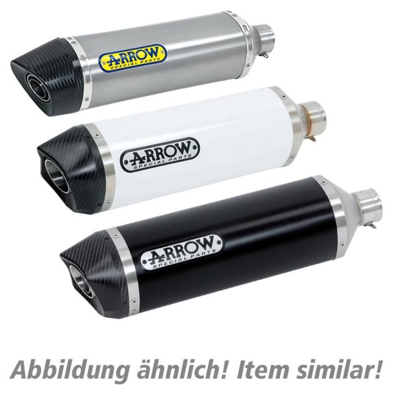 Arrow Exhaust Race-Tech Auspuff Paar f.RSV 1000 (RR) Alu schwarz/Edelstahl von Arrow Exhaust