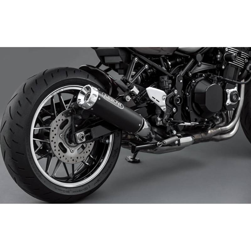 Arrow Exhaust Rebel Auspuff 74506RBA schwarz/Alu für Kawasaki Z 900 RS von Arrow Exhaust