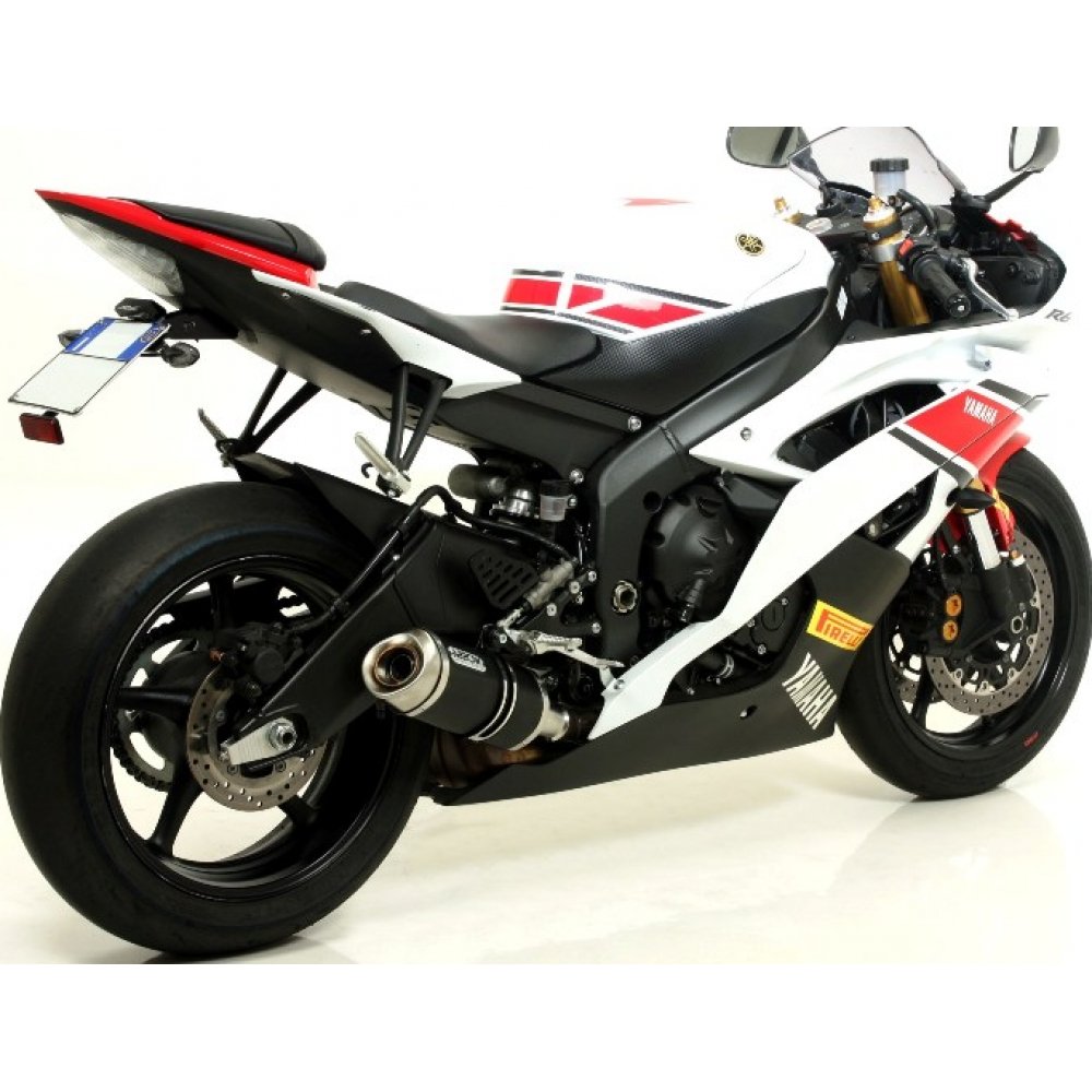 ARROW STREET THUNDER ALUMINIUM DARK" SILENCER FOR STOCK COLLECTORS" YAMAHA YZF R6 '08-10 HOMOLOGATED ALUMINIUM DARK THUNDER SILENCER von Arrow