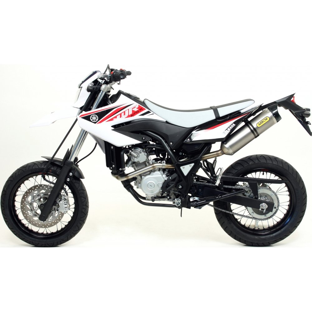 ARROW STREET THUNDER ALUMINIUM DARK" SILENCER" YAMAHA WR 125 X '09-10 ALUMINIUM BLACK HOMOLOGATED SILENCER von Arrow