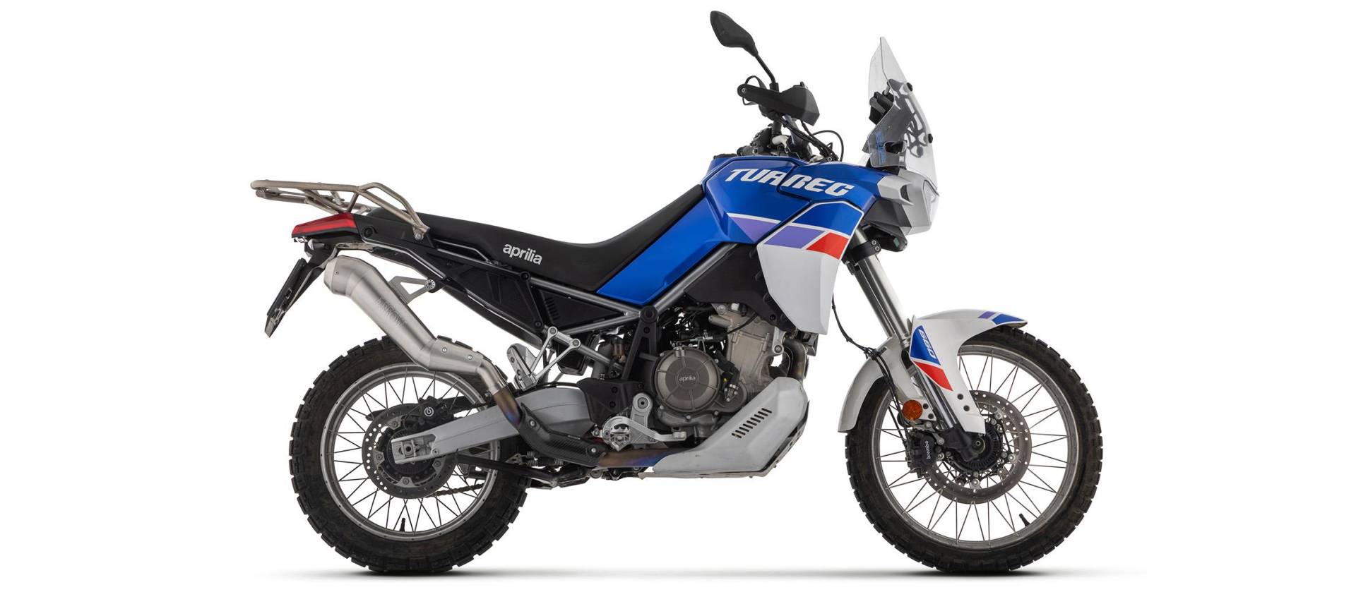 Sport Auspuff Arrow DAKAR Replica Edelstahl Aprilia Tuareg 660 Bj.2022-2024 EURO5 eintragungsfrei von Arrow