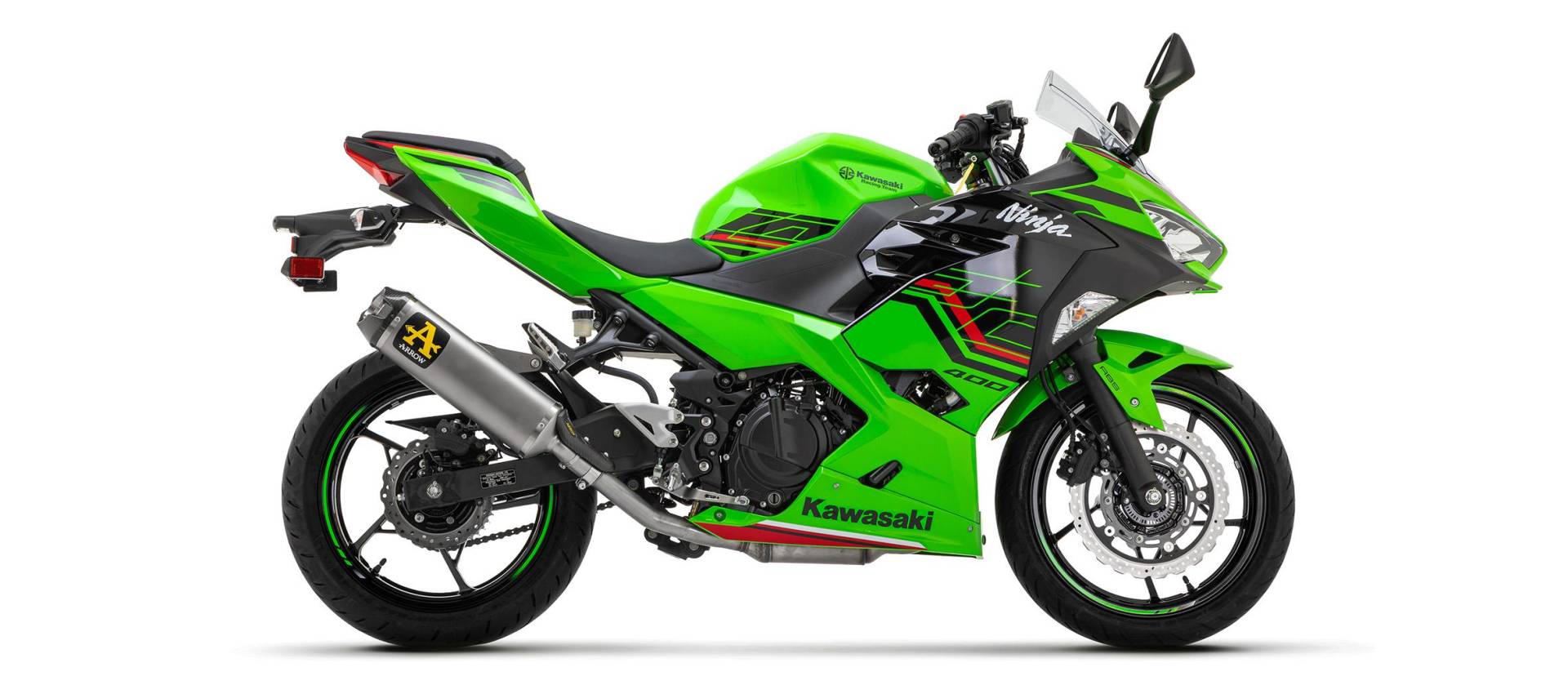 Sport Auspuff Arrow Indy Race TITAN Kawasaki Ninja 400/Z 400 Bj.2023-2024 EURO5 +ABE eintragungsfrei von Arrow