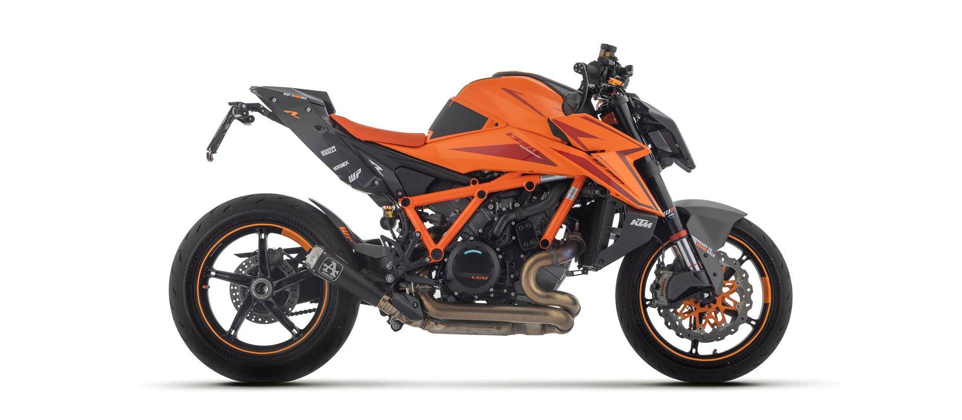 Sport Auspuff Arrow Pro-Race Edelstahl BLACK KTM 1390 SuperDuke R Bj.2024 EURO5+ / eintragungsfrei von Arrow