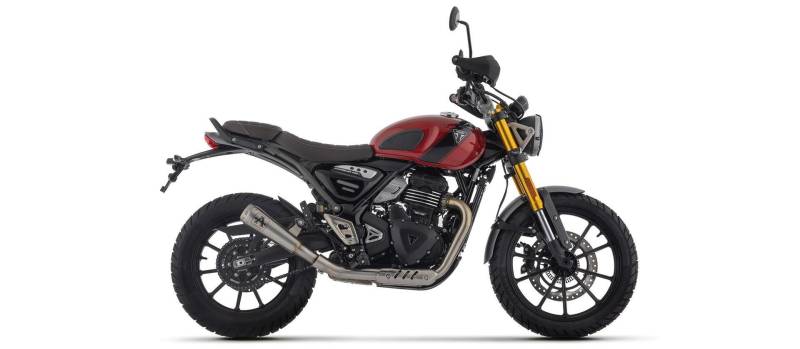 Sport Auspuff Arrow Pro-Race Edelstahl Triumph Scrambler 400 X Bj.2024-2025 EURO5+/ABE eintragungsfrei von Arrow