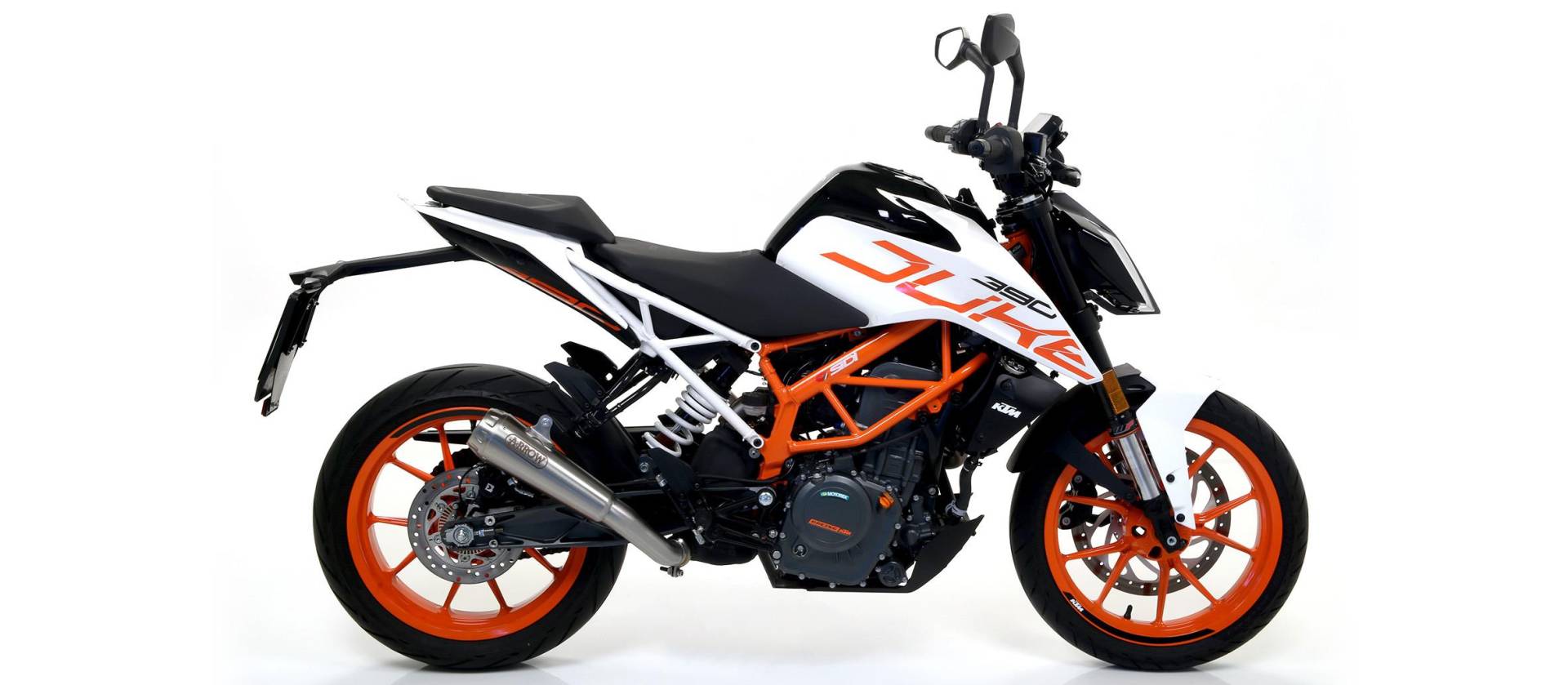 Sport Auspuff Arrow Pro-Race Edelstahl für KTM Duke 125/390 Bj.2017-2020 EURO-4 +ABE eintragungsfrei von Arrow