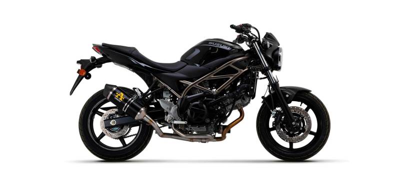 Sport Auspuff Arrow Race-Tech Alu BLACK Suzuki SV 650 Bj.2016-2024 EURO4/EURO5 eintragungsfrei/+ABE von Arrow