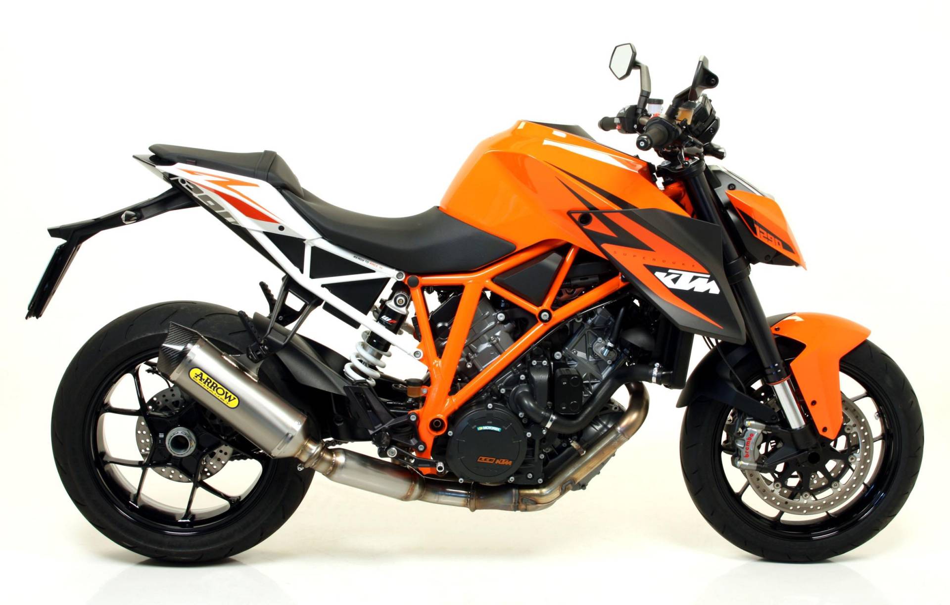 Sport Auspuff Arrow Race-Tech Alu Carbonendkappe KTM 1290 Super Duke GT Bj. 2017-2020 EURO-4 +ABE von Arrow