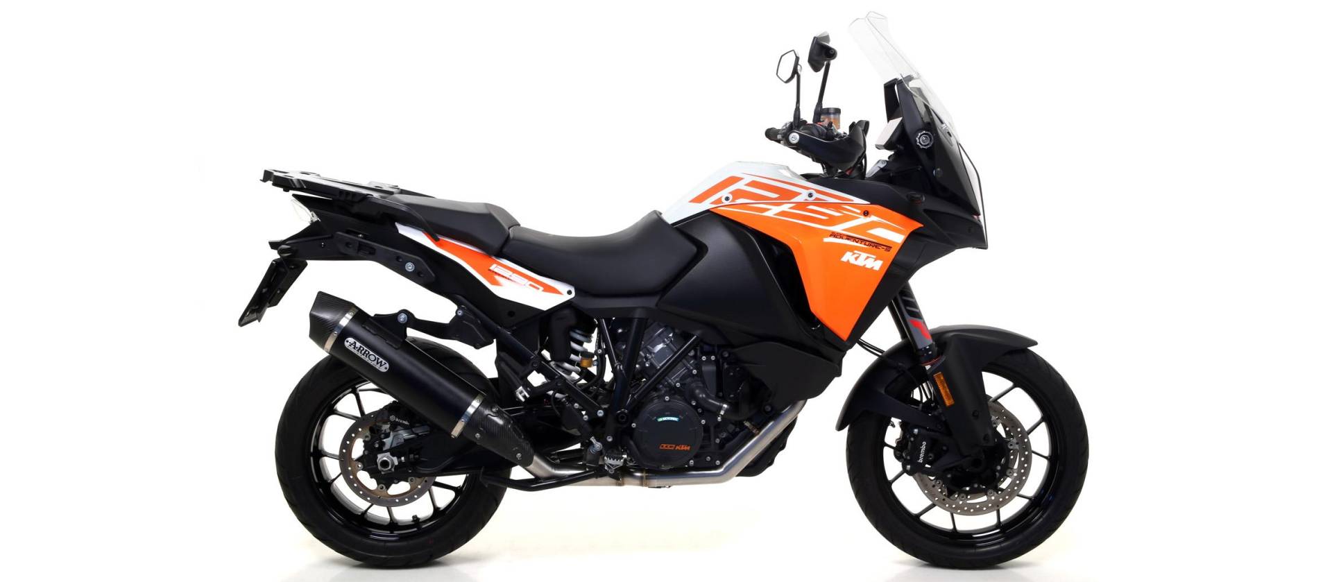 Sport Auspuff Arrow Race-Tech Aluminium Black KTM 1050 Adventure Bj. 2015-2016 +ABE eintragungsfrei von Arrow