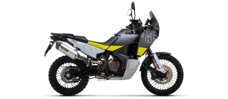 Sport Auspuff Arrow Race-Tech Aluminium Carbonendkappe Husqvarna Norden 901 Bj.2022-2023 EURO-5 +ABE von Arrow