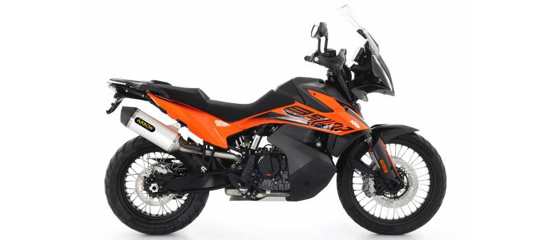 Sport Auspuff Arrow Race-Tech Aluminium Carbonendkappe KTM 890 Adventure /R Bj.2021-2022 EURO-4 +ABE von Arrow