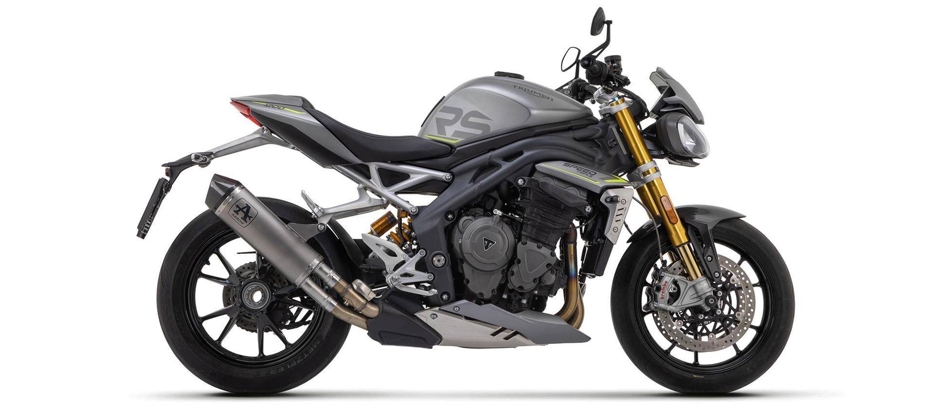 Sport Auspuff Arrow Race-Tech TITAN Triumph Speed Triple 1200 RS / RR Bj.2021-2024 EURO-5 /+ABE von Arrow