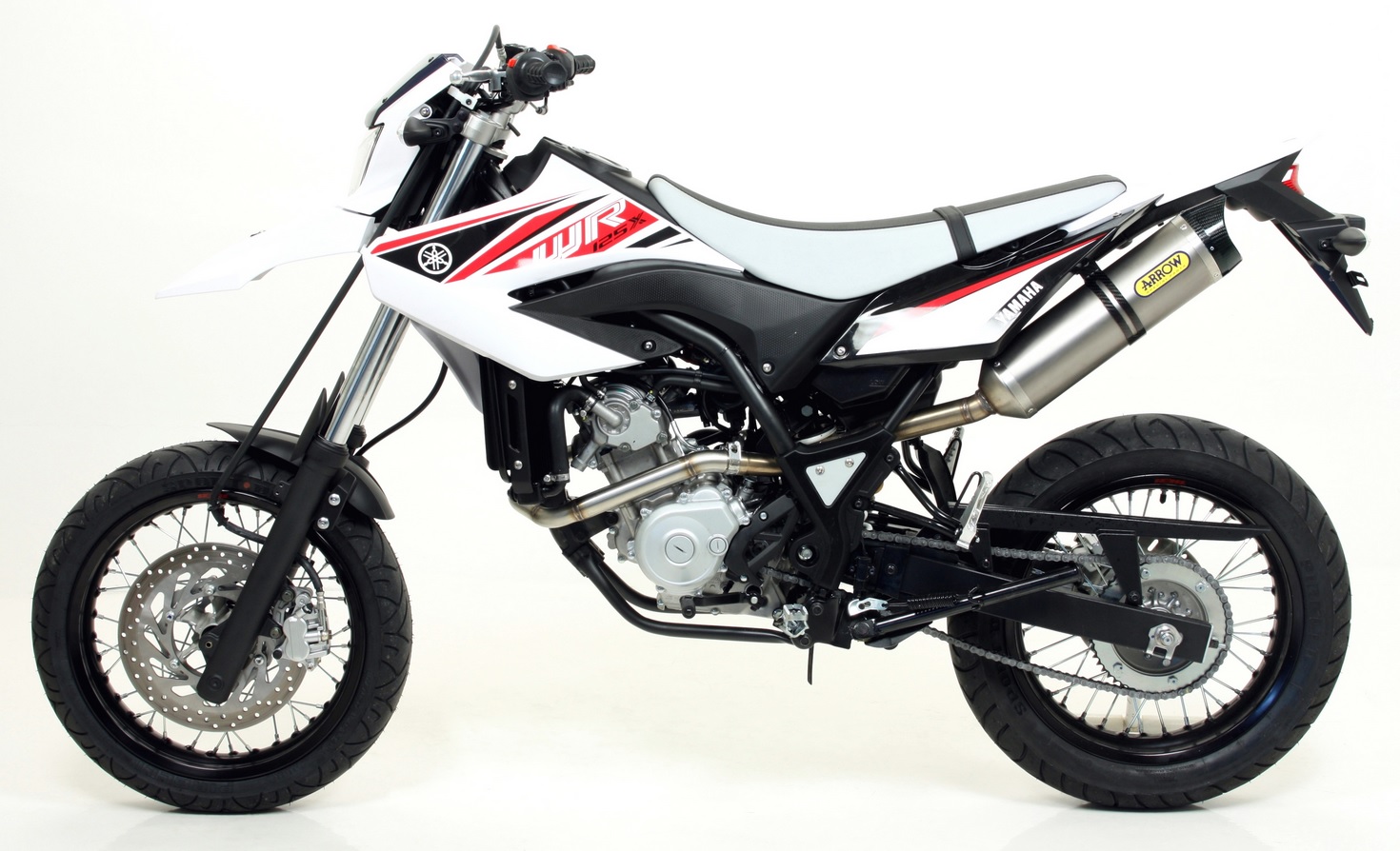 Sport Auspuff Arrow Thunder TITAN +Carbonkappe Yamaha WR 125 R/X Typ:DE07 Bj. 2009-2016 +ABE von Arrow