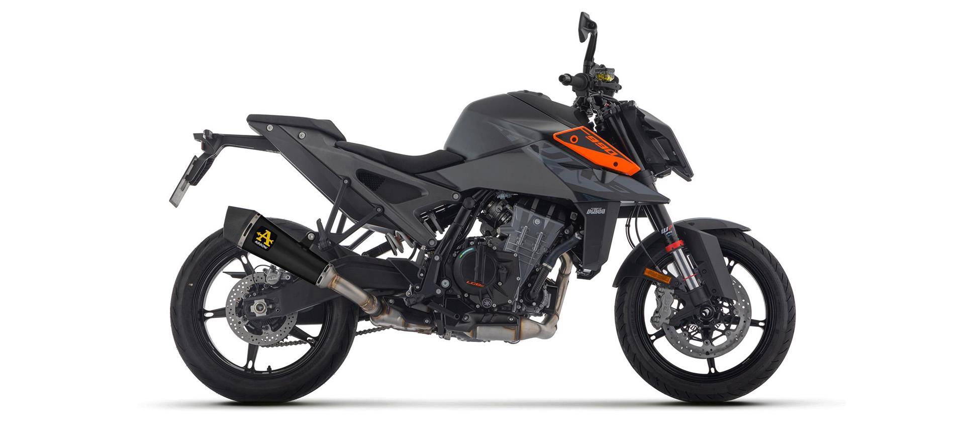 Sport Auspuff Arrow X-KONE Edelstahl BLACK für KTM Duke 990 Bj.2024 EURO5+ eintragungsfrei / ABE #1 von Arrow