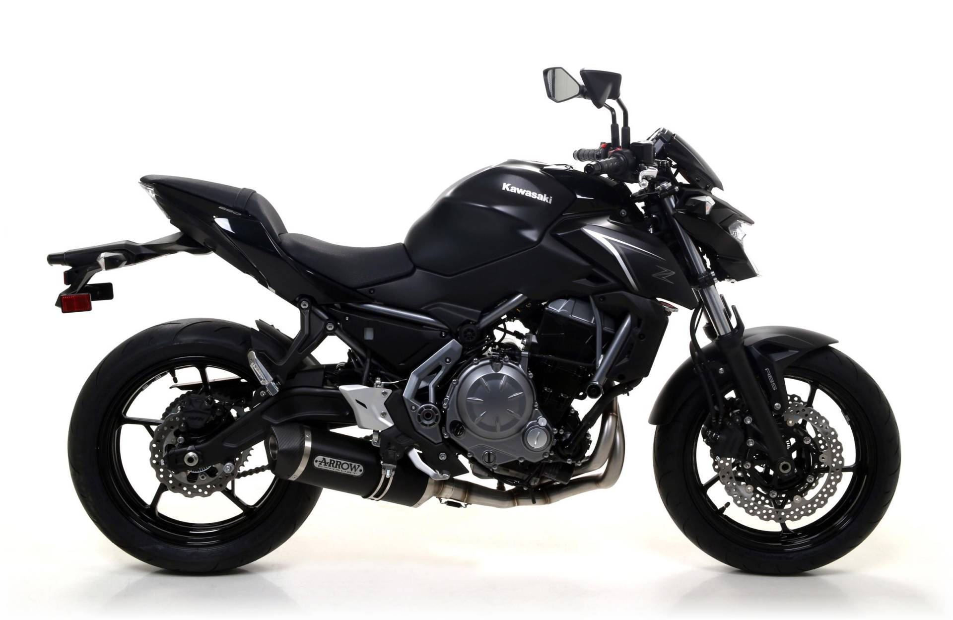 Sport Auspuff Komplettanlage Arrow Race-Tech BLACK Kawasaki Z 650 Bj.2017-2020 EURO4 +Kat +ABE von Arrow