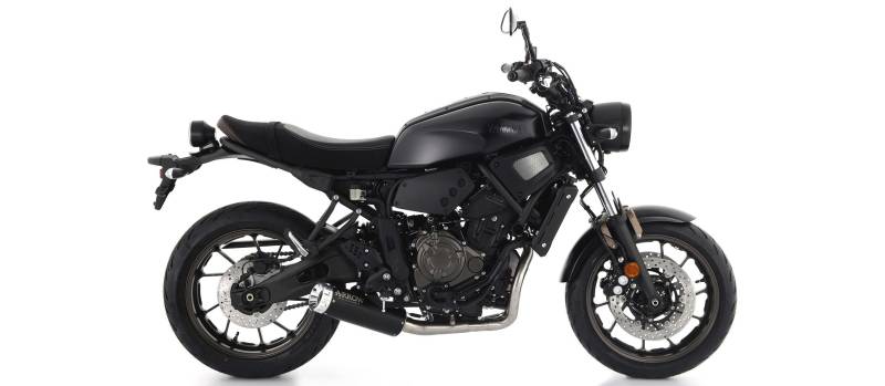 Sport Auspuff Komplettanlage Arrow Rebel Dark Yamaha XSR 700 Bj.2021-2022 EURO5 +Kat eintragungsfrei von Arrow