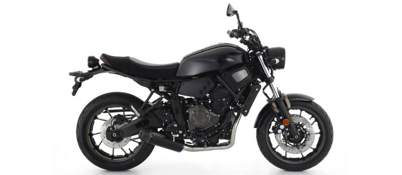 Sport Auspuff Komplettanlage Arrow Rebel Dark Yamaha XSR 700 Bj.2021-2022 EURO5 +Kat eintragungsfrei von Arrow