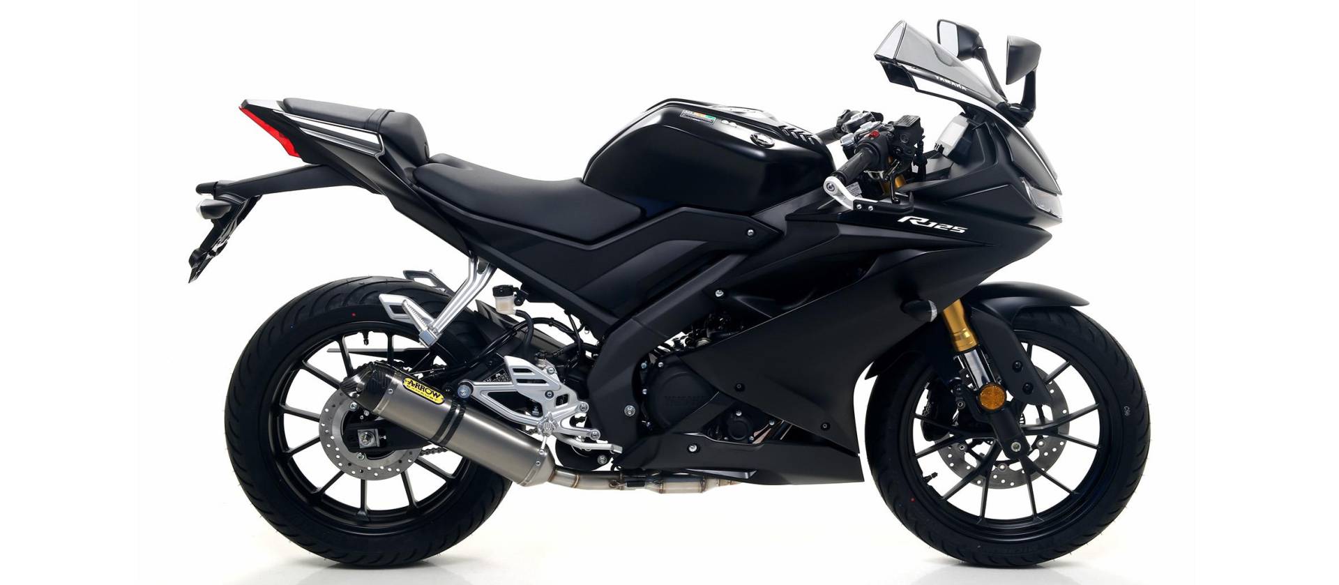 Sport Auspuff Komplettanlage Arrow Thunder Alu Yamaha YZF-R 125 Bj.2019-2020 +Kat/eintragungsfrei von Arrow