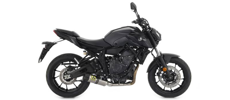 Sport Auspuff Komplettanlage Arrow Thunder TITAN Yamaha MT-07 Bj.2021-2024 RM33/RM46 EURO5 /Kat+ABE von Arrow