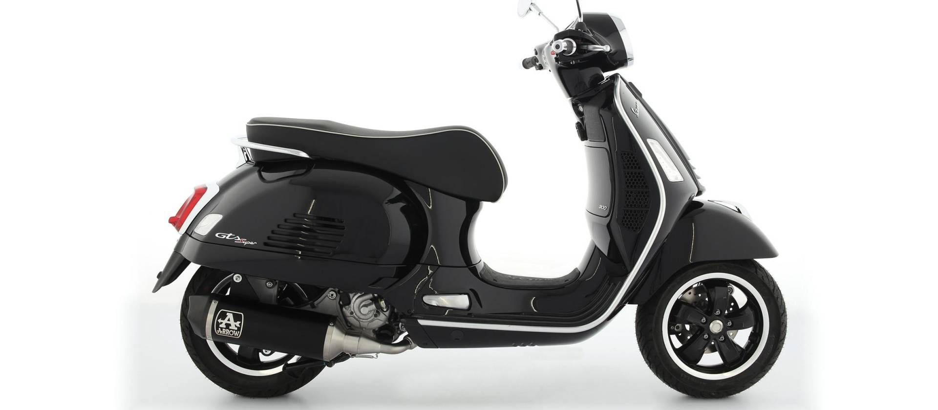 Sport Auspuff Komplettanlage Arrow URBAN Alu BLACK Vespa GTS 300 /HPE Bj.2021-2024 +Kat /EURO5/+ABE von Arrow