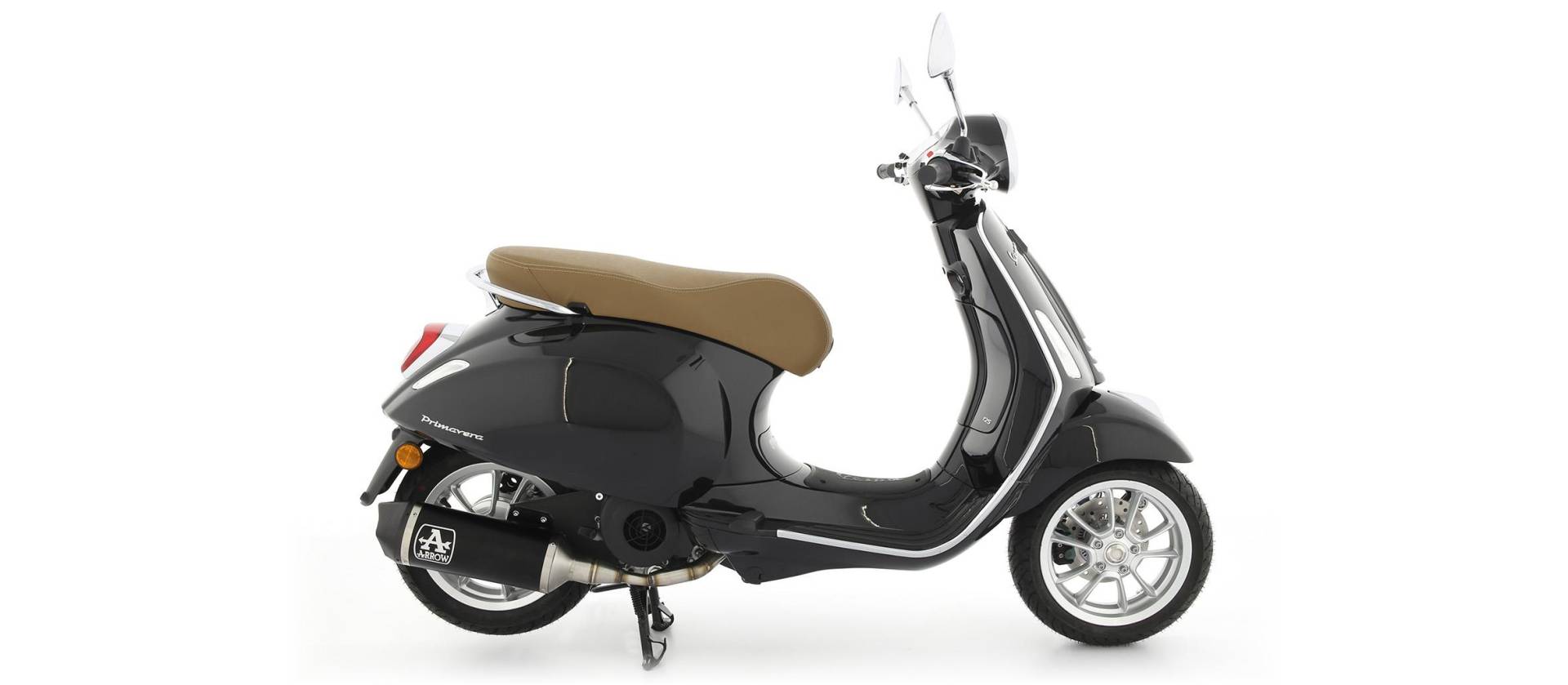 Sport Auspuff Komplettanlage Arrow Urban BLACK Vespa Primavera 125 3V Bj.2021-2022 +Kat/EURO-5 / ABE von Arrow